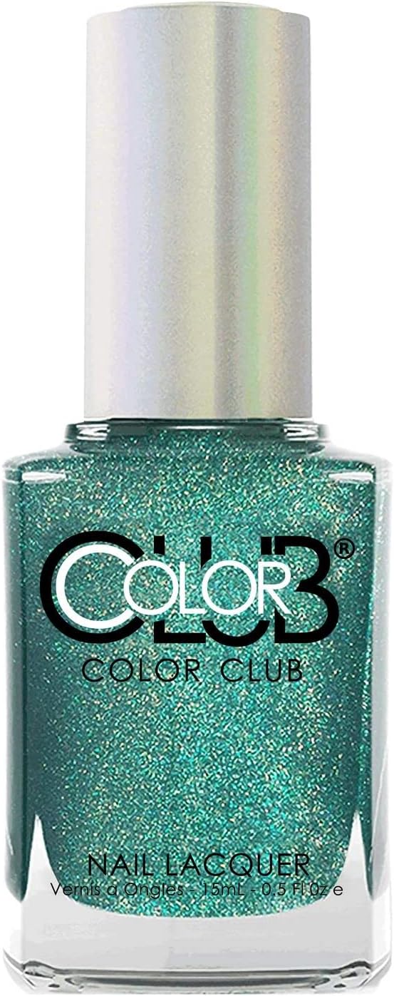 Color Club Holographic Nail Lacquer Tougher than Nails Green Nail