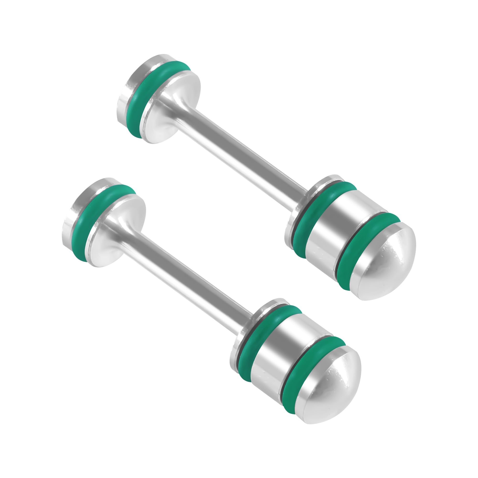 2-Pack Oil Diverter Barbell 6061-T6 Aluminum Alloy for GM Gen III &amp; IV LS Engines - Fits LS1 LS2 LS3 LS6 LQ4 LQ9 L92 L99 4.8L 5.3L 5.7L 6.0L 6.2L - Billet Rear Galley Plug Performance Upgrade