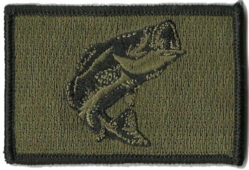 Tactical Wildlife Largemouth Bass Patch - Olive Drab