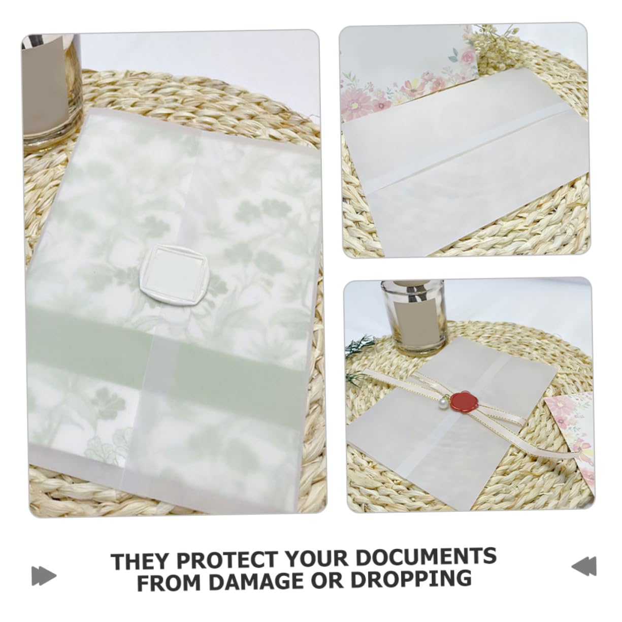 TEHAUX 100piezas Invitación de Boda Sobres para Invitaciones Sobres Decorativos para Boda para Tarjetas