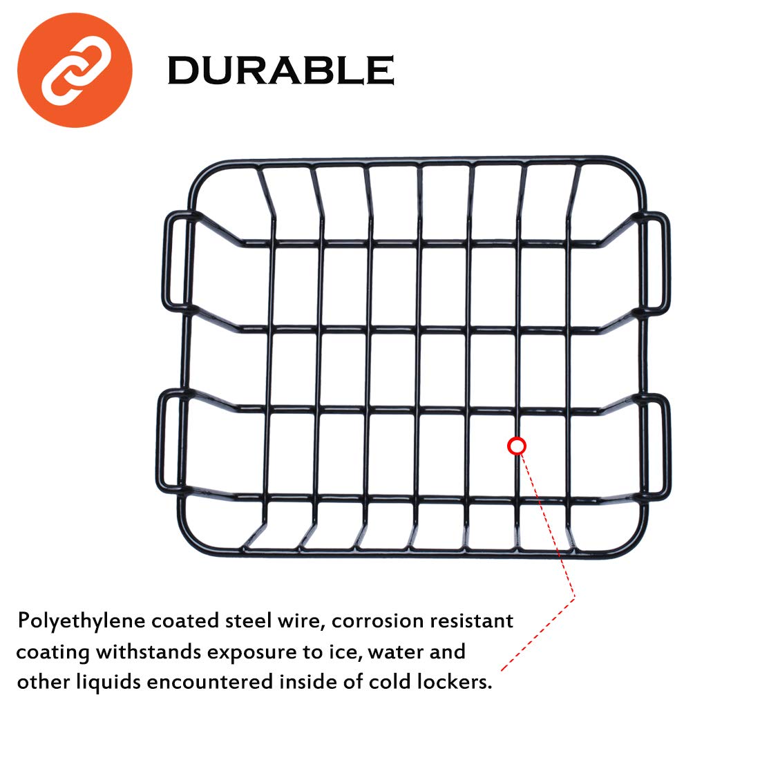 Wadoy 45 qt Cooler Basket Compatible with Rtic - Black Stainless Steel Basket Compatible with Rtic 45 Cooler