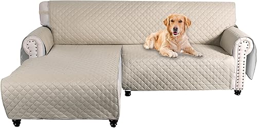 Vista 16 de MIFXIN Funda reversible para sofá, impermeable, antideslizante, lavable, con correa elástica, protector de muebles para mascotas, perros y niños