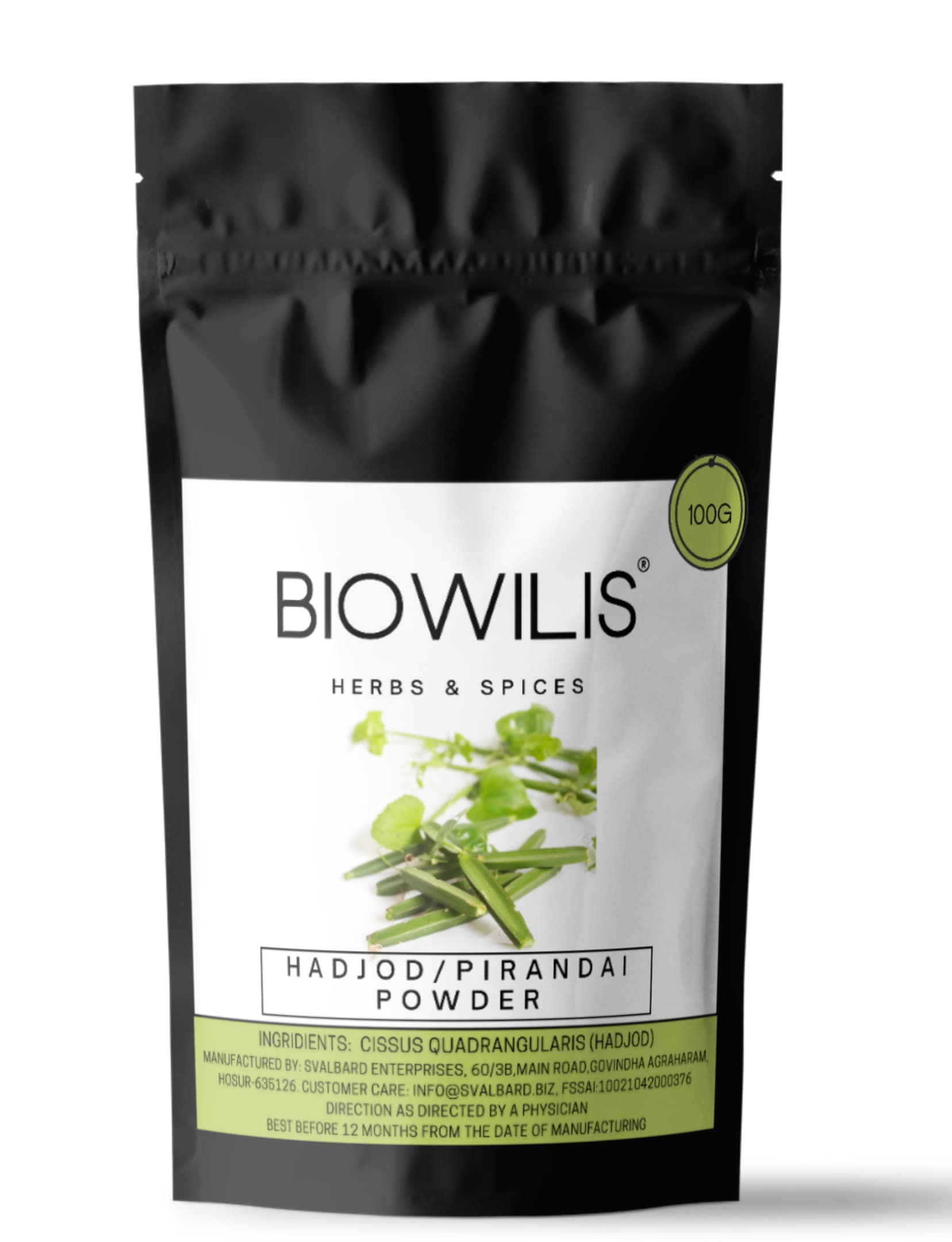 Biowilis- Hadjod Powder (100gm) | Pirandai Powder | Cissus Quadrangularis | Supports Bone, Joints & Cartilage Health | 100% Natural | (B0B5GZZMJH) Amazon Price History, Amazon Price Tracker