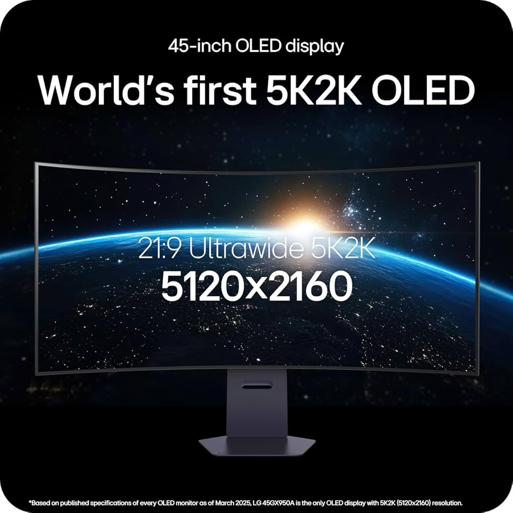 ディスプレイ・モニター本体 LG UltraGear OLED GX9 45GX950A-B LG、世界初の折り曲げ可能な5K2K OLEDゲーミングモニター