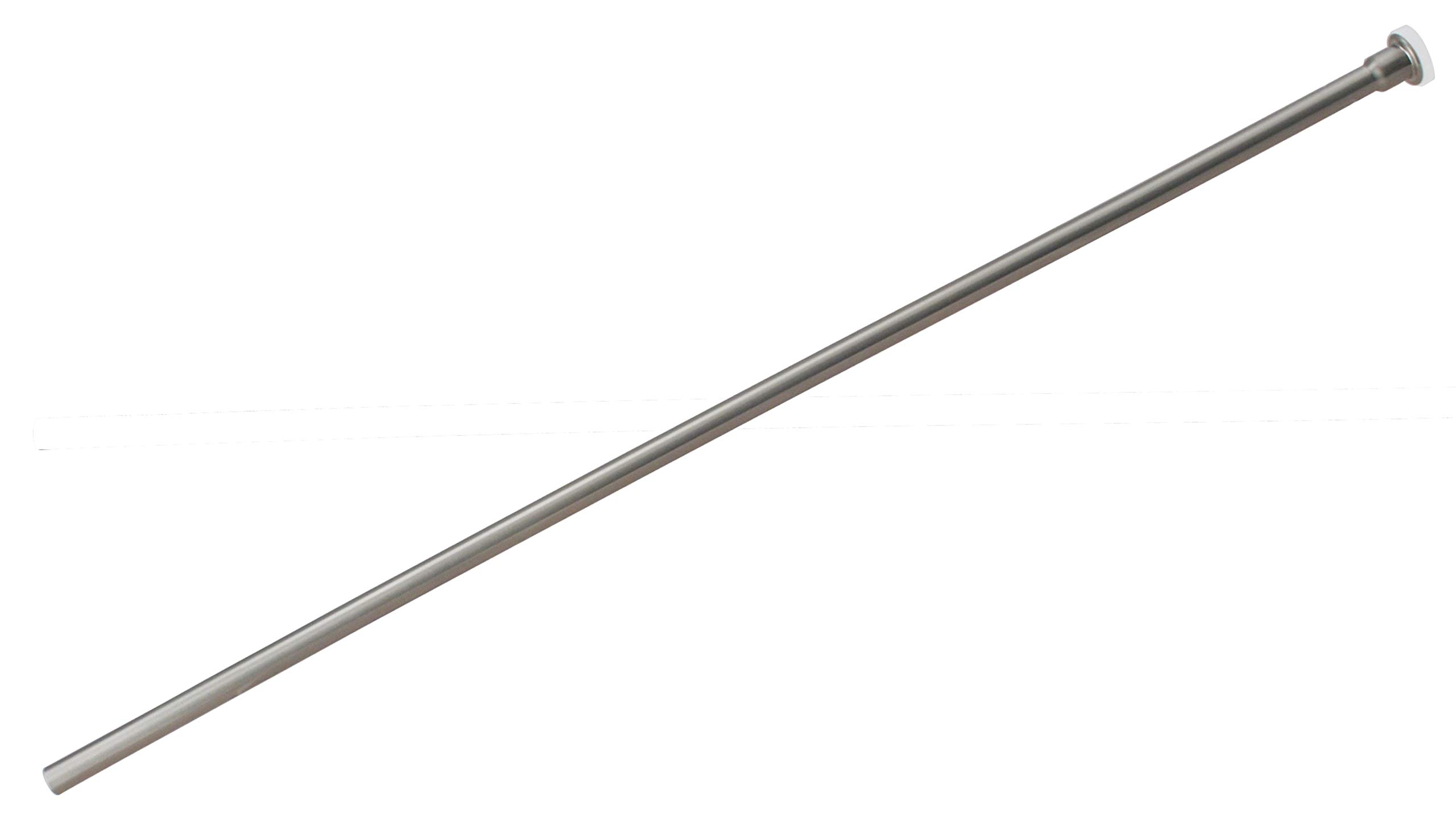 Westbrass D105QST-07 - Kit elevador de línea de suministro de inodoro de cabeza plana de 5/8 x 3/8 pulgadas de diámetro exterior x 20 pulgadas con mango cuadrado, tope de ángulo de giro de 1/4, níquel