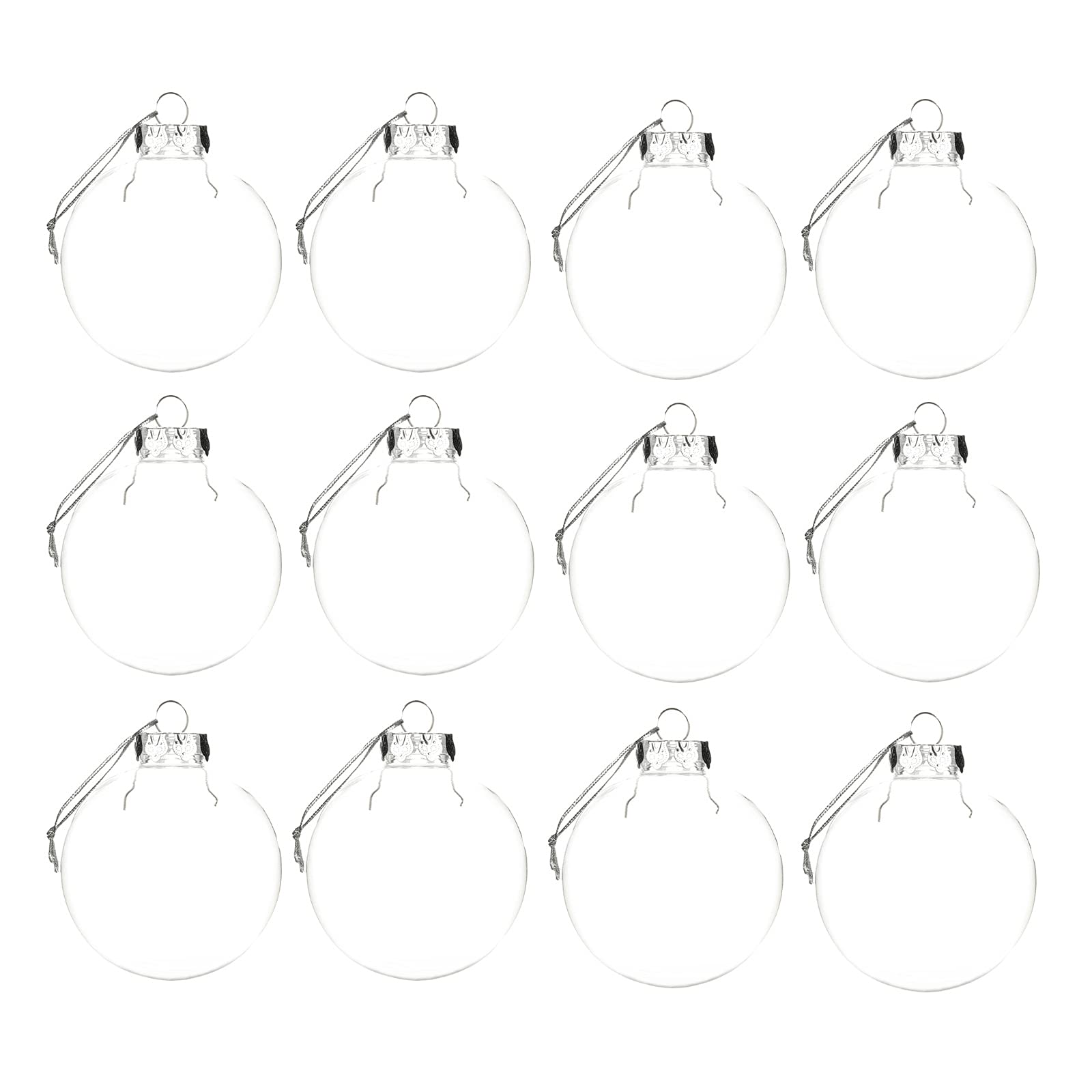10 Boules Transparentes à Remplir - 7/9/11 Cm