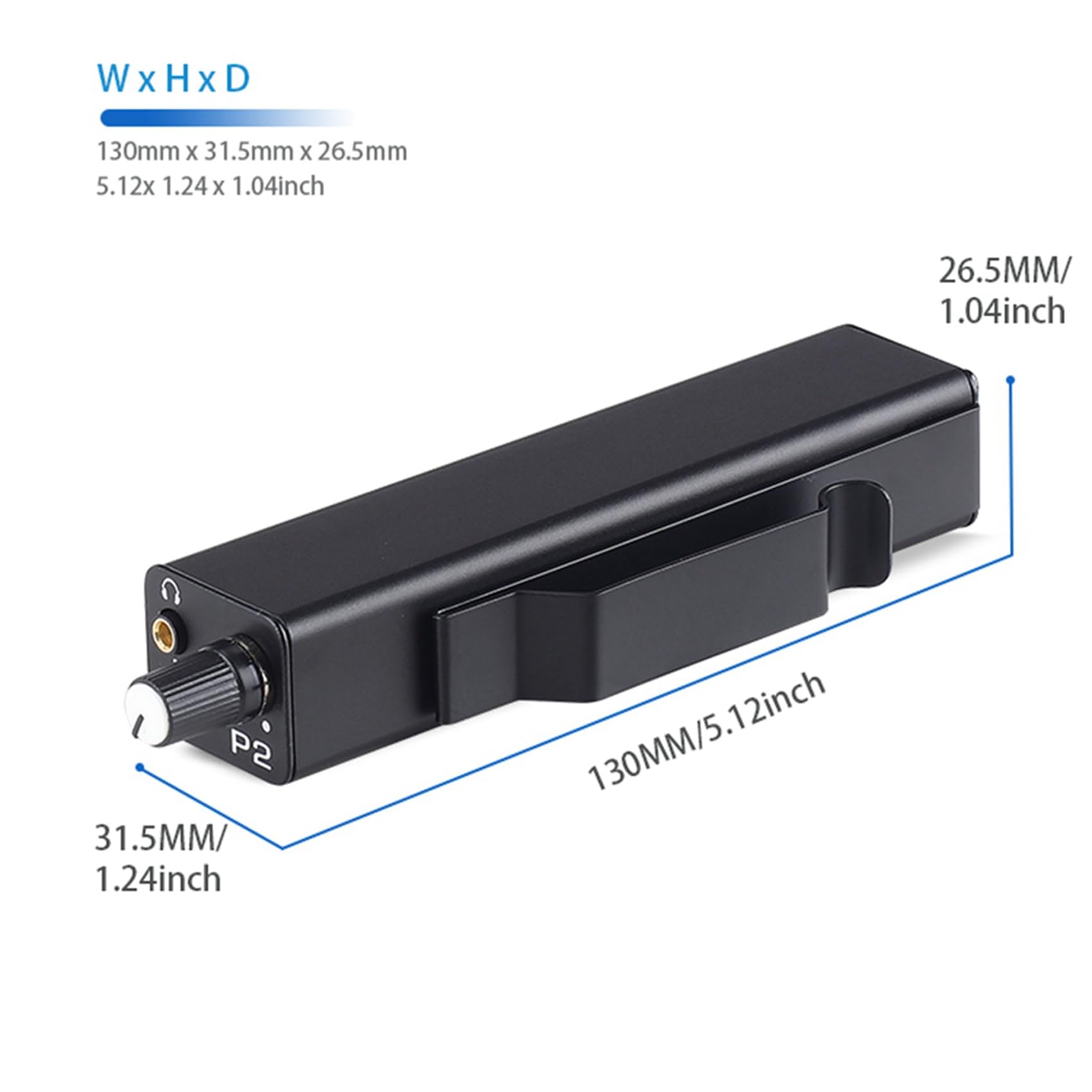 3X Amplificador de Auriculares P2, para Usar en Carretera, con Conmutación Instantánea Estéreo/Mono y Circuito de Ruido Ultrabajo para Bateristas y Cantantes en