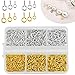 400 piezas Caja Ojo de Oveja perno de Ojo pequeño Perno de Ojo de Metal Mini perno de ojo Tornillo de Ojo Mini Accesorios Artesanales de Bricolaje Plata Y oro