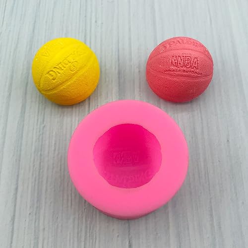 Miniatura 3 de Fondant Mould 4 Pieces Sports Basketball Silicone Mold Cake Baking Mold Chocolate Candy Mold