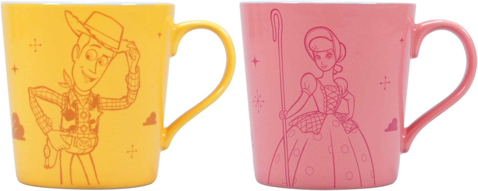 Half Moon Bay Disney Toy Story Tapered Mugs (Set of 2) - Woody & Bo Peep (Sherrif & Miss)