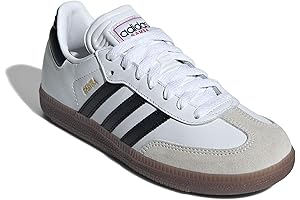 Unisex-Child Samba White Indoor Sneakers: Classic Comfort with a Modern Twist