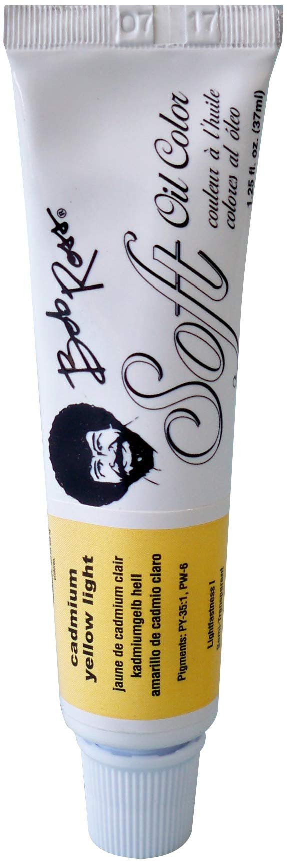 Peinture huile Bob Ross 37ml Jaune Cadmium Clair 703 pour réussir vos fleurs