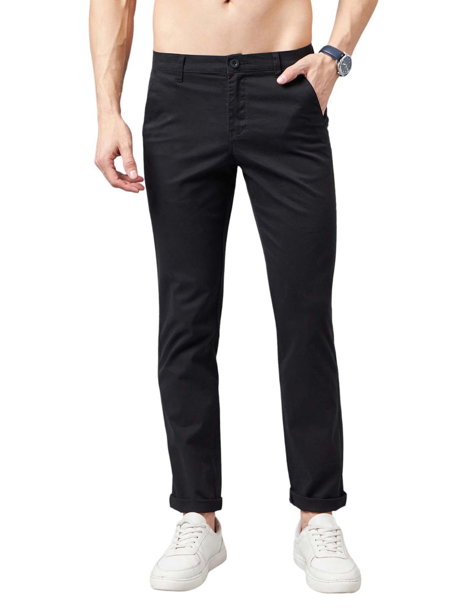 studio nexx Men's Relaxed Fit Cotton Chinos Trouser-picture-48