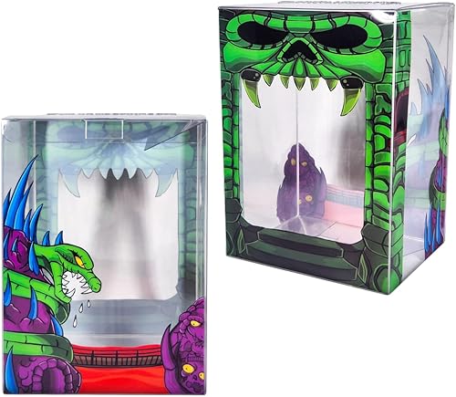 BattleCat Zone Serpent & Castle Protector  Funda protectora de plástico de 0.020in de grosor compatible con figuras Funko Pop de vinilo de 4