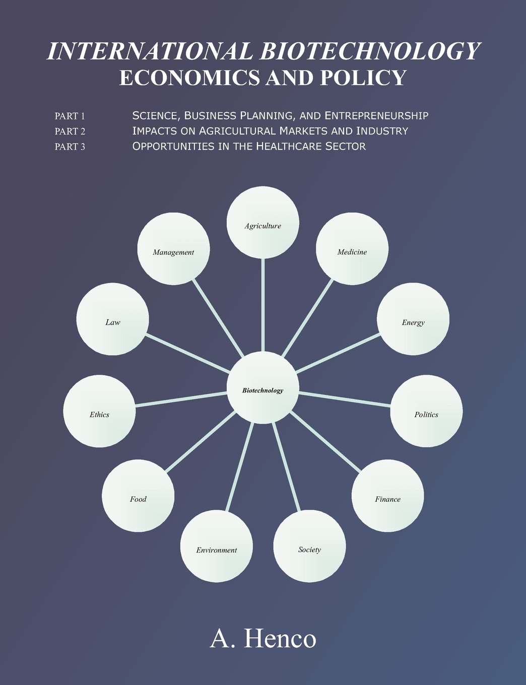 International Biotechnology Economics and Policy: Science, Business Planning, and Entrepreneurship; Impacts on Agricultural Markets and Industry; Opportunities in the Healthcare Sector