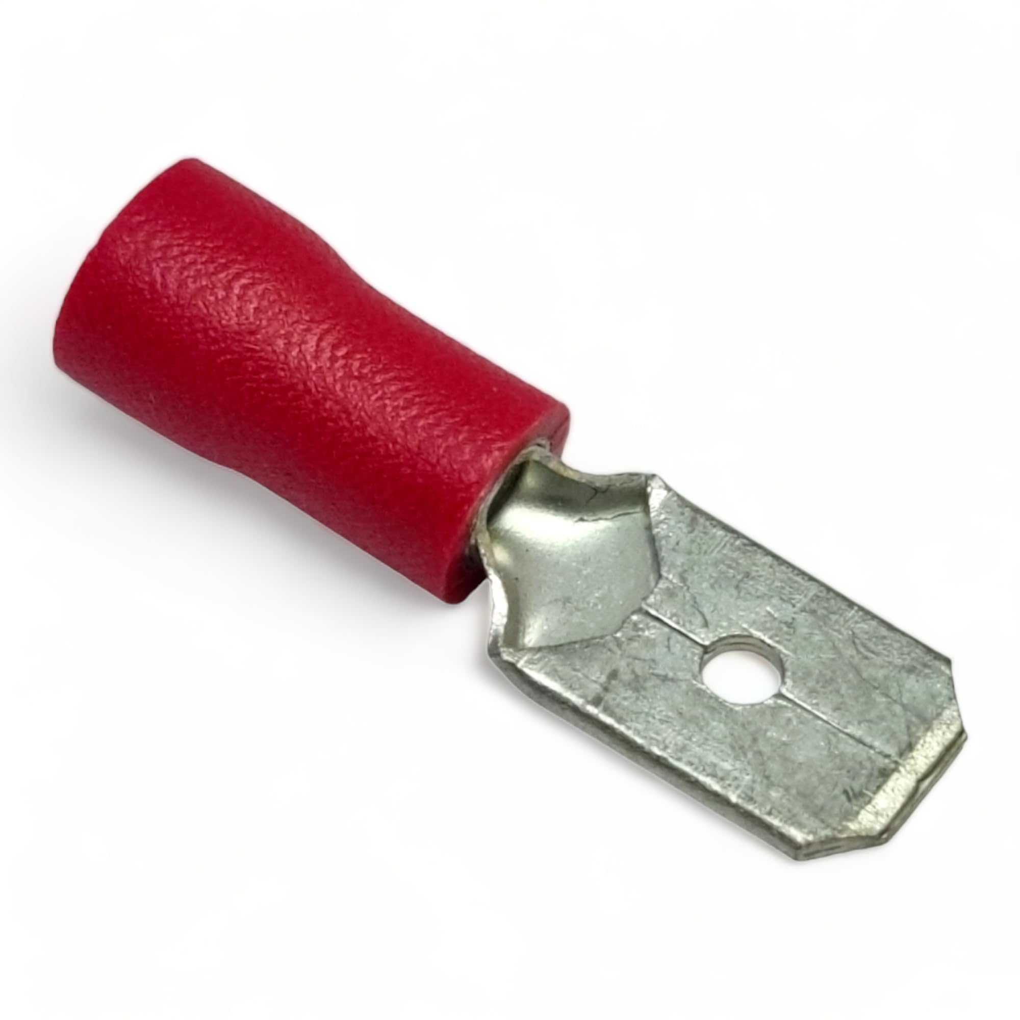 Men's Red 100 Pack Of Fully Insulated Spade Terminals - 2.8Mm (0.8 Tab Thickness) - Pre-Insulated Crimp Terminals