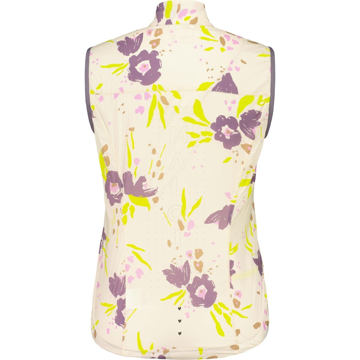 Maloja Seism Printed Cycling Vest - Women's Shaded White Brushflower, L