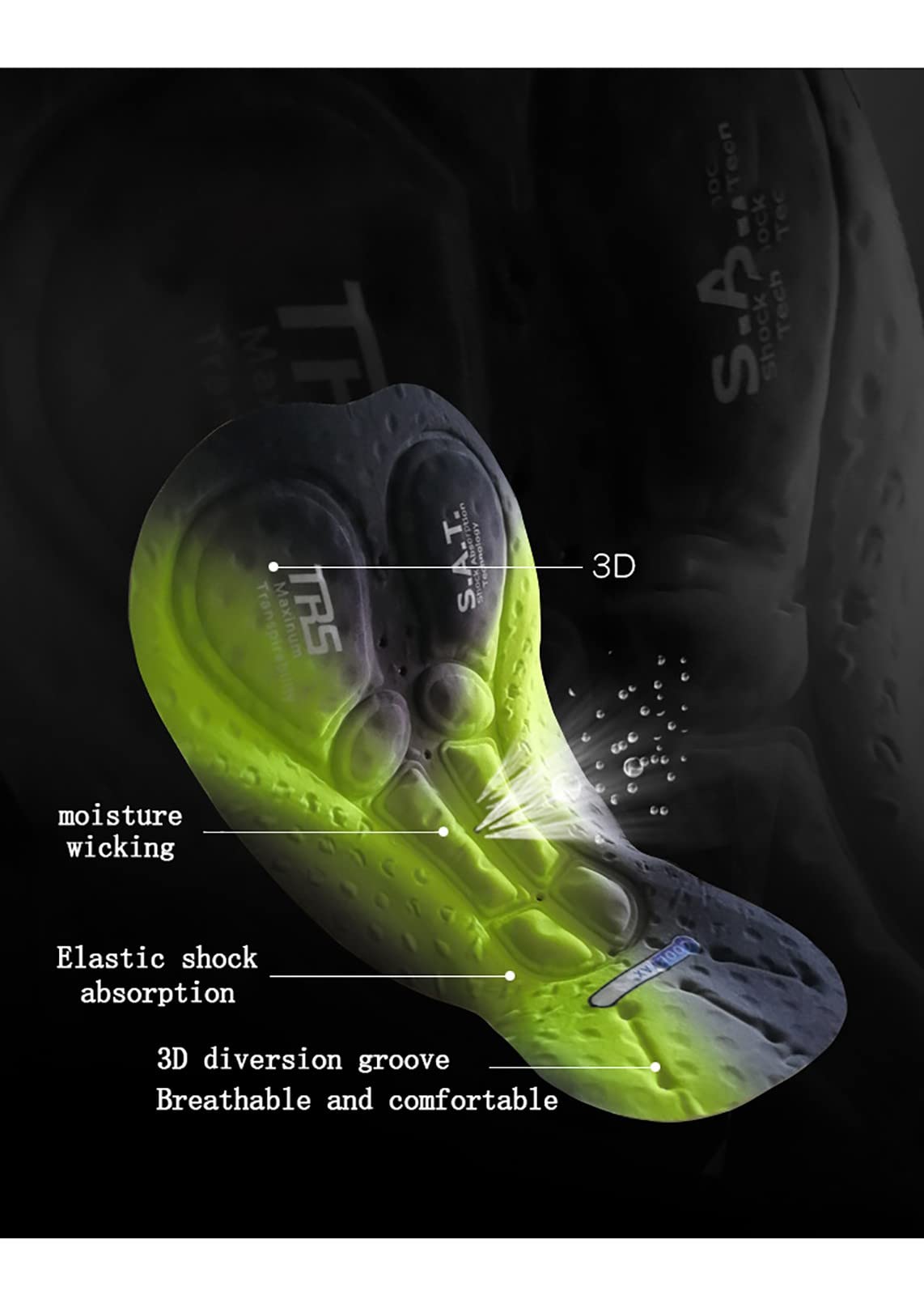 Mono De Triatlón De Verano para Hombre, Traje De Ciclismo Acolchado con Gel 3D, Manga Corta con Bolsillos, Manga Corta con Cremallera Completa De Compresión para Hombre C,XXL