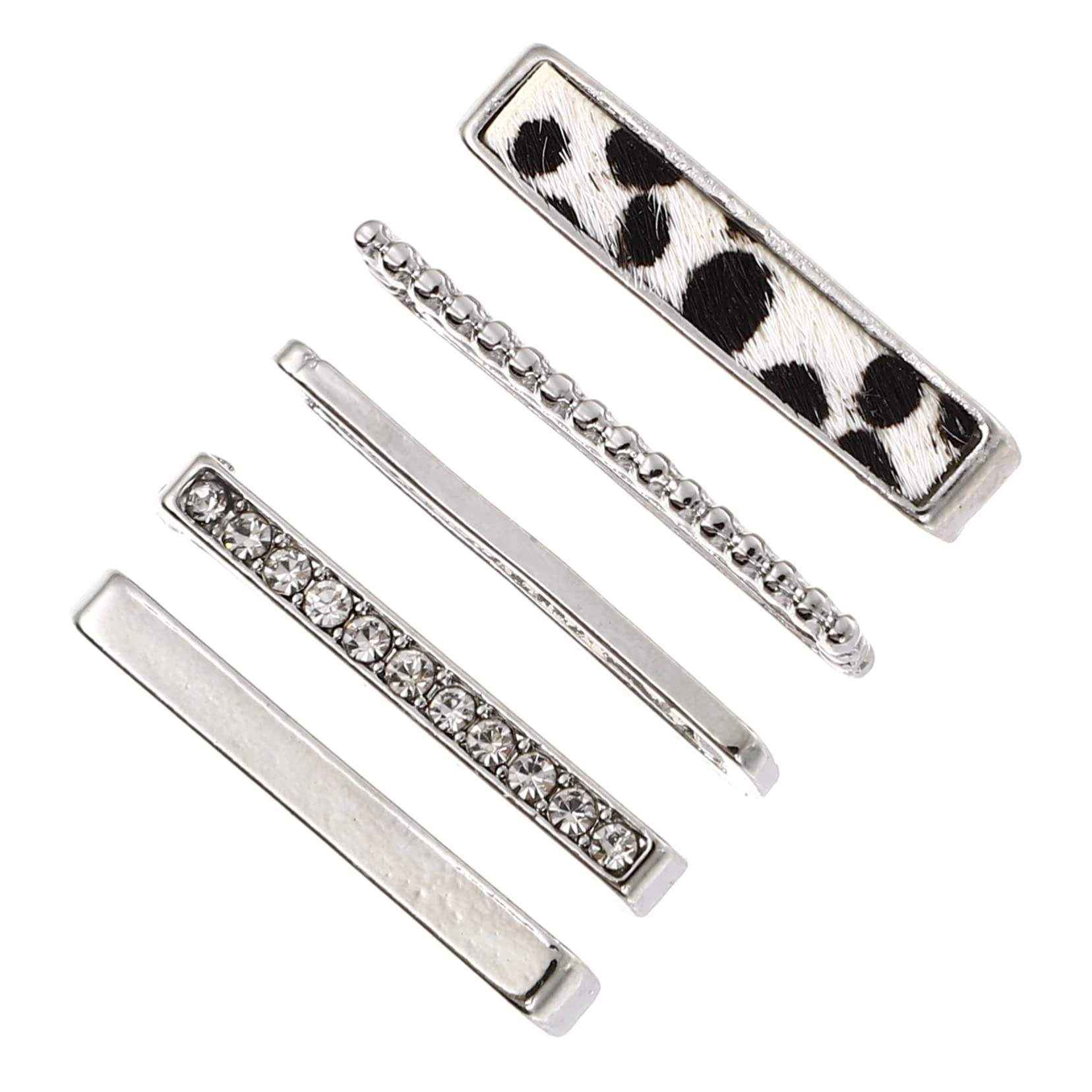 Veemoon 5pcs Watch Strap Decoration Strap Decorative Loop Watch Strap Decorative Ring Watch Strap Decorative Charm Watchband Ring Silicone Watch Band Accessories Leopard Print Zinc Alloy