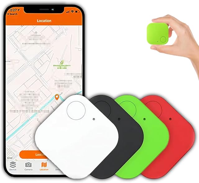 4 Pack Key Finders, Smart Bluetooth Tracker, Mini Alarm Locator Anti-Lost, whith Car keys, Wallets, Key, Pets, Luggage, Children Locating, Anything Finder Anti-Lost Tag