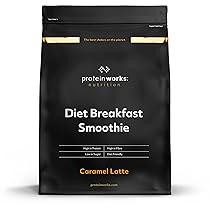 Protein Works | Diet Breakfast 360 – GOLD Innovation, Shake Colazione Sostitutivo Pasti Dietetico Salva-Tempo, Con Caffeina, Basso Zucchero, Caramel Latte, 36 Porzioni, 2kg