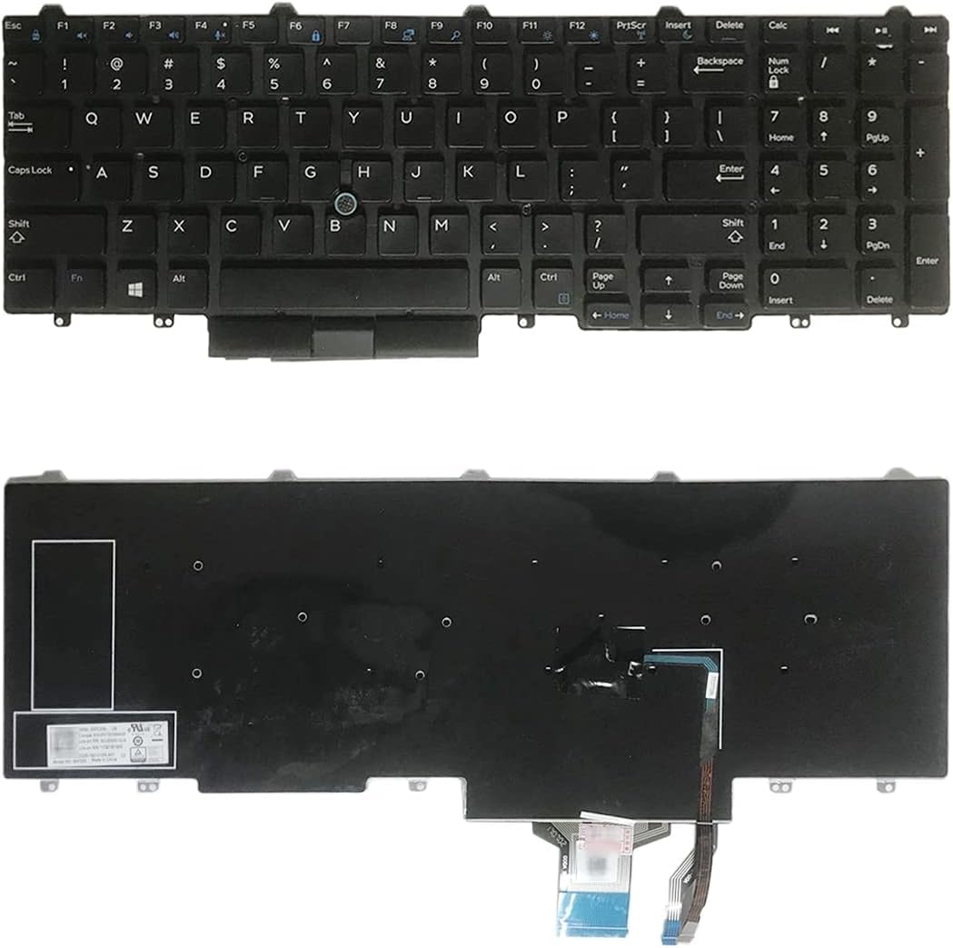 Laptop Keyboards US Version Keyboard for Dell Latitude E5550 5570 5580 5590 Precision,3510 3520 3530 7510 7520 7530 7710 7720 Laptop Components.