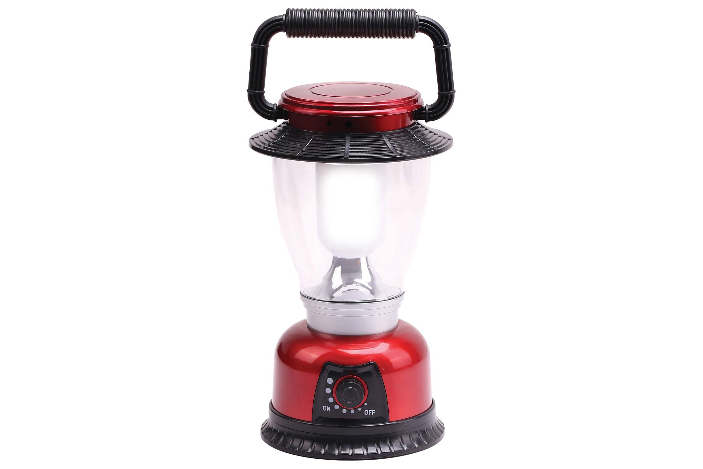 Infapower 6 LED Outdoor Lantern, Metal, Red,