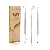 Dental Tools, Professional Dental Pick Tools Kit, Teeth Cleaning Calculus Tool for Dentist, Personal Using, Pets Oral Care with Dental Mirror Dental Tooth Tartar Plaque Scraper Remover Dental Probe