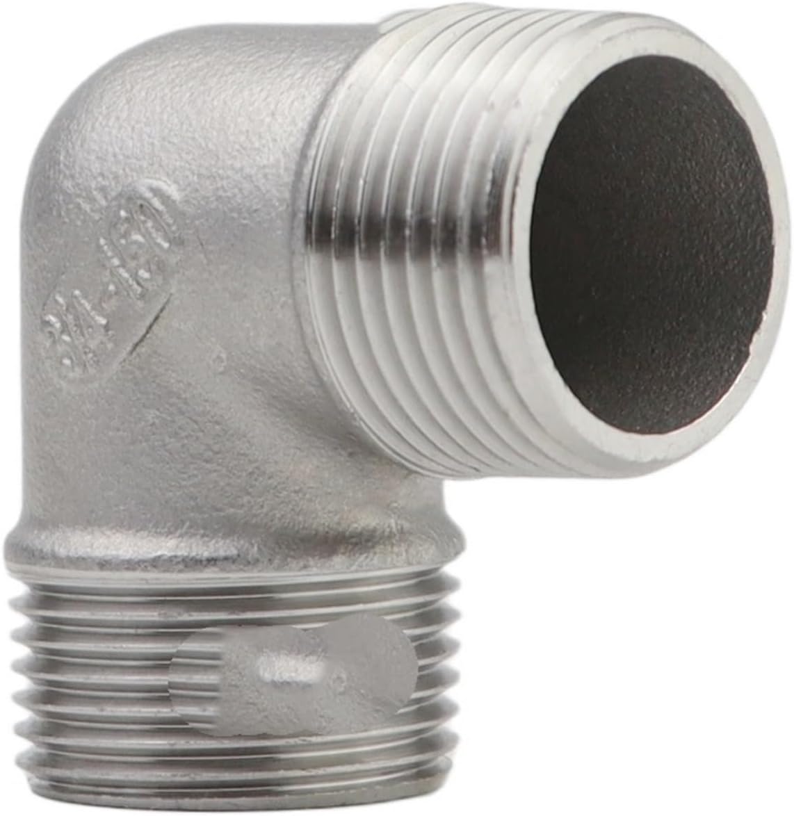 Stainless Steel Elbow 1/4" 3/8" 1/2" 3/4" 1" 1-1/4" 1-1/2" 2" BSPT Male Equal Reducer 90 Degree Elbow 304 Stainless Steel Pipe Fitting Connector(1-1/2")