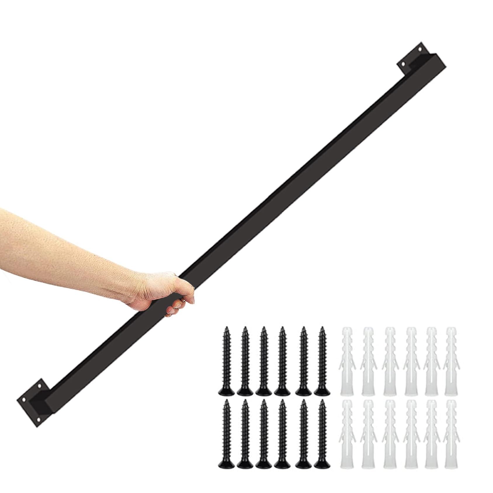 Rampe d'escalier 360 cm contre les chutes sur marches intérieures et extérieures en inox