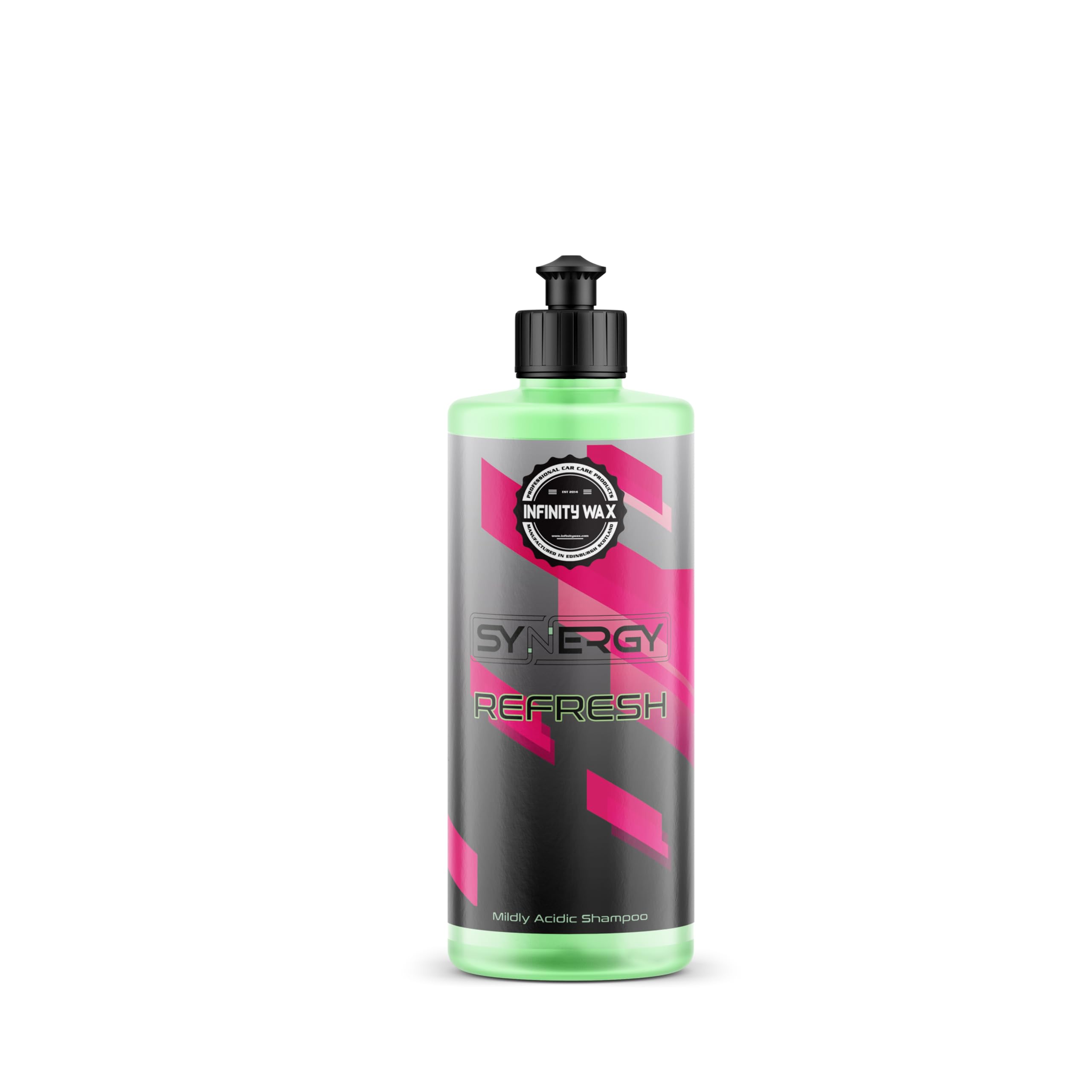 Infinity Wax Synergy Refresh Shampoo 500ml Mildly Acidic Deep Cleaning Car Shampoo – Restores Ceramic Coatings, Removes Water Spots & Mineral Deposits pH-Balanced Formula for Safe Washing