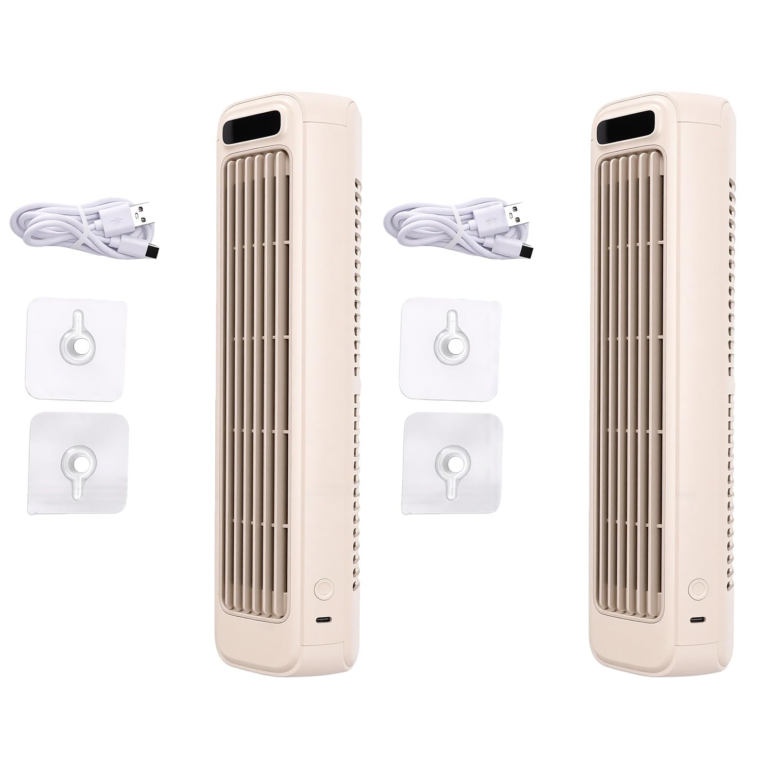 Ventilatore a Torre per Condizionatore Portatile | Ricarica USB touch LED a 3 velocità, raffreddamento evaporativo senza lama, scrivania da ufficio in camera da letto