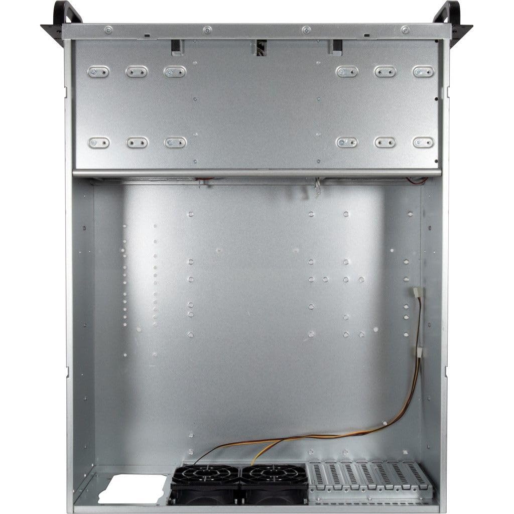 InteR-Tech 4u 40255 Supporto Nero, Grigio (inteR-Tech Ipc 4U-40255 - RacK-Monterb)