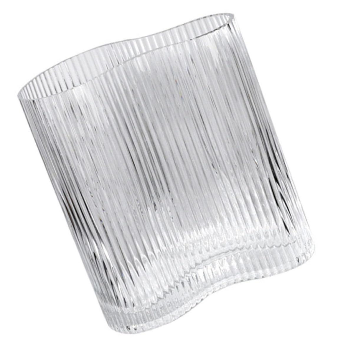 Vaso Design Semplice ed Elegante per Fiori Stile Nordico in Vetro Trasparente Contenitore Pratico per Composizioni Floreali per Decorazione Interna
