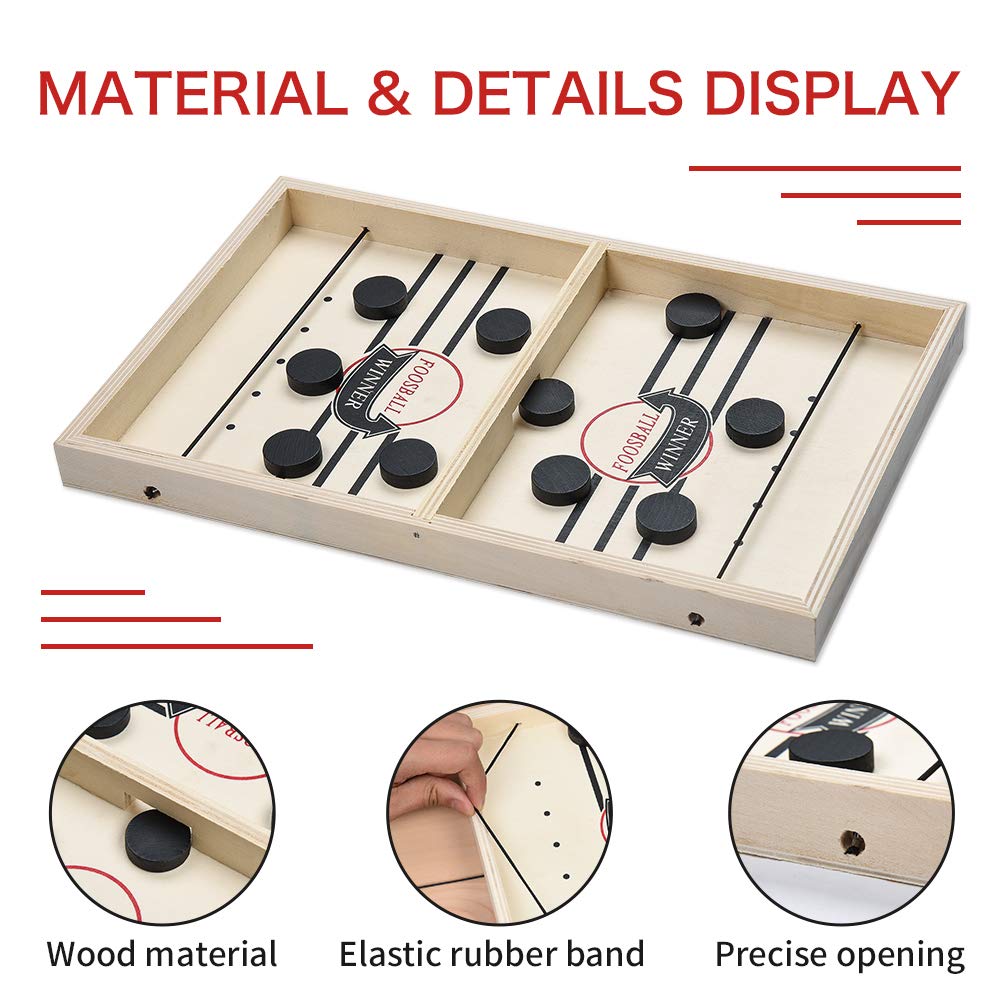 NOBRAND Fast Sling Puck Game Paced,Winner board games toys for Children Kids Slingshot Games Toy Gifts
