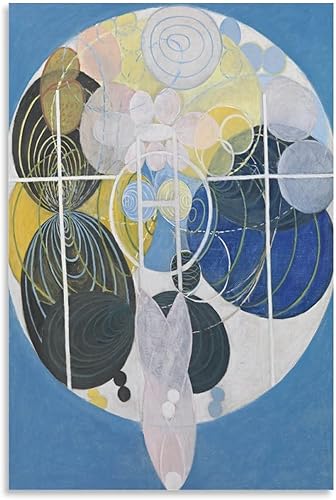 Hilma Af Klint - Las pinturas de figuras grandes, número 5, grupo III, la clave de todos los trabajos hasta la fecha, el póster decorativo de la WU
