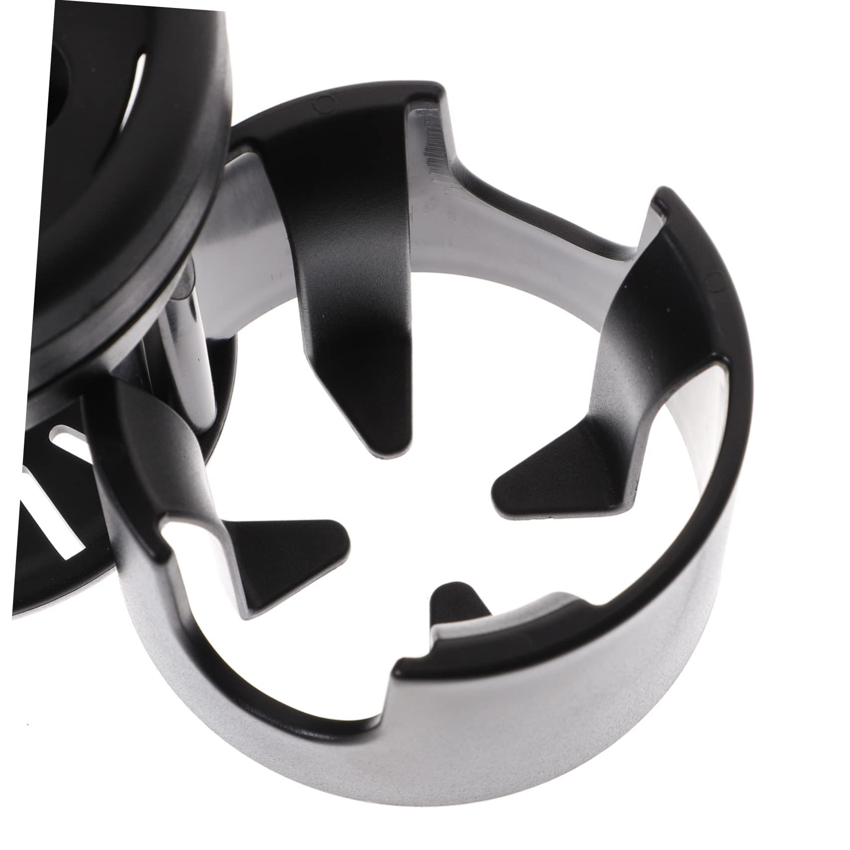 Hohopeti Portabiberon per Passeggino, Portabicchieri per Bici, Plastico e Metallo, Nero, Tiene Saldamente Tazza o Bottiglia senza Rovesciare