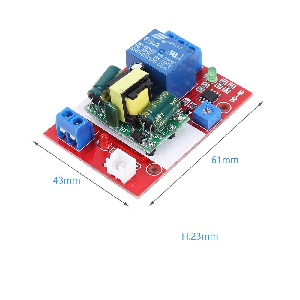 Module de Relais Régulateur Goutte de Pluie 220V, Module Capteur de Goutte de Pluie Interrupteur D'eau Humidité Surface Feuille