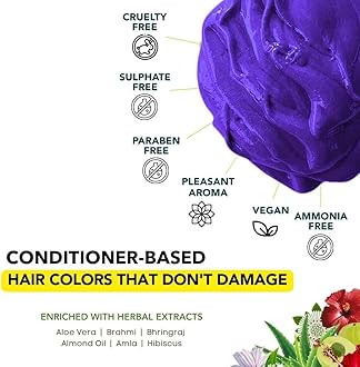 Paradyes Ammonia Free, Cruelty Free, Vegan, DIY application, Semi-permanent Hair Color jar only 120gm, (Crinkle Violet)