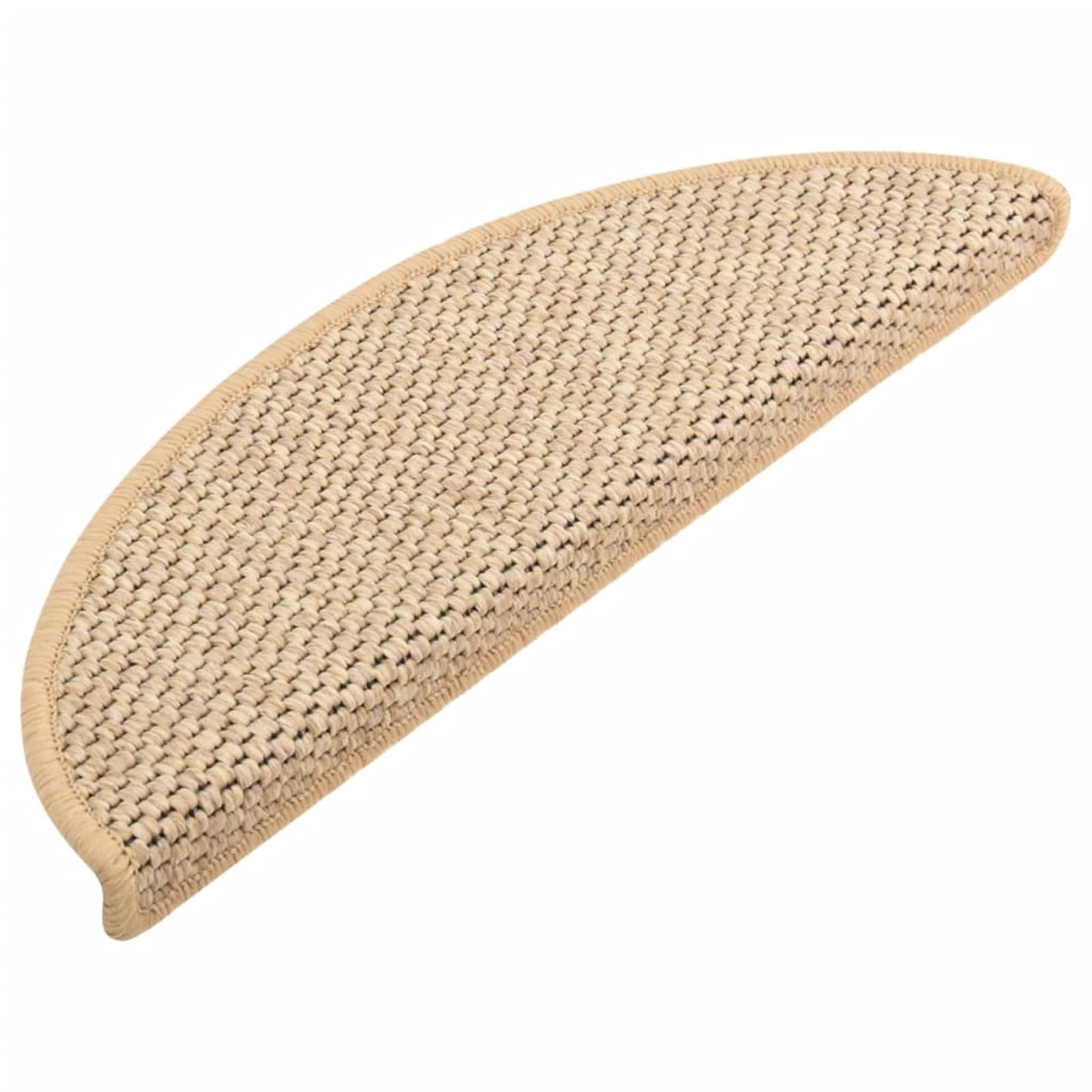 ShGaxin Treppenmatten Selbstklebend Sisal 15 STK Stufenmatten, Treppenteppich, Antirutschmatten Für Treppen, 56x20 cm Hellbeige