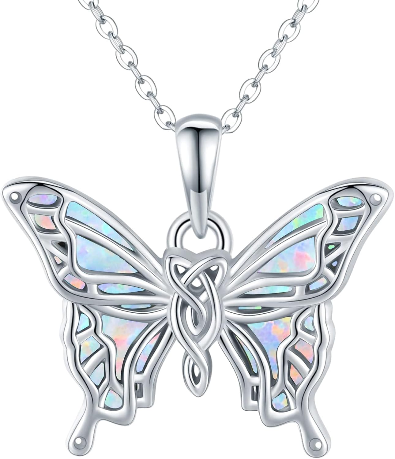 Freesloth Butterfly Necklaces for Women 925 Sterling Silver Butterfly Jewelry Butterfly Pendant Necklace Gifts for Girlfriend Valentine's Day Christmas