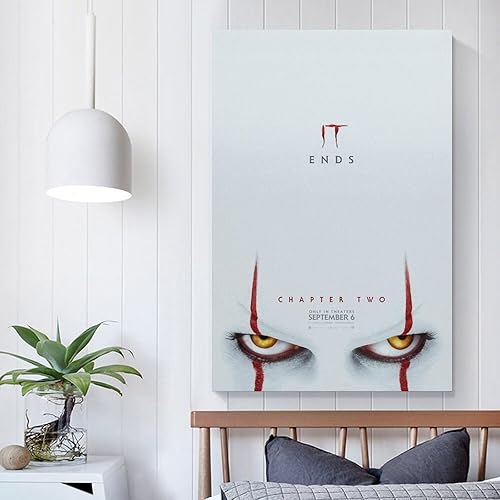 Miniatura 5 de Póster de película de capítulo dos, póster de Pennywise The Clown, póster genial para dormitorio de chicos, impresiones artísticas en lienzo para