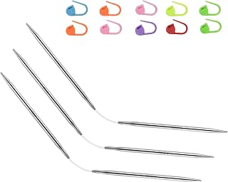 6.0mm Flexible Double Pointed Knitting Needles, 9 Inch (23cm), 3-Piece
