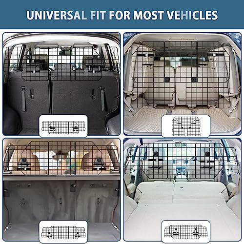 Feed Garden Adjustable Dog Car Barrier For Suvs,Cars,Vehicles, Trucks, Universal-Fit Pet Divider Gate Large Pet Barrier For Cargo Area 36.6" To 59" Width Black #TOP5