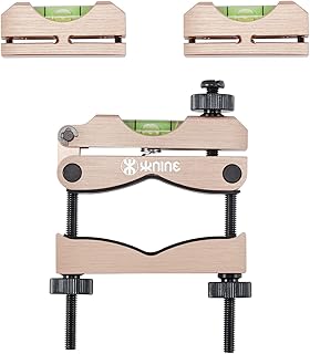 KNINE OUTDOORS Scope Leveling Tool Scope Mounting Level Universal and Professional Tool with Heavy-Duty Designed and Stored in Case for Gunsmithing and Maintenance, Black Silver Rich Gold (Rich Gold)