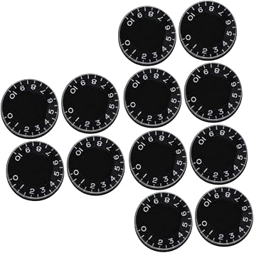 12pcs Electric Guitar Volume Tone Knobs Control Replacement Parts for Guitar Volume Tone Control Knobs in Playing Music Practice