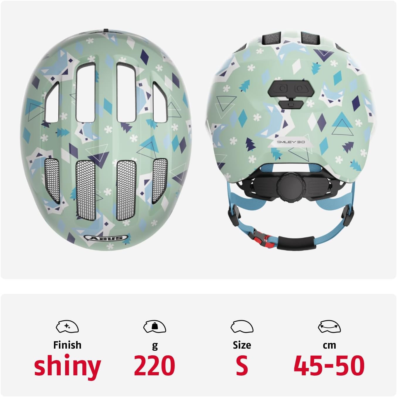 ABUS Kinderhelm Smiley 3.0 - Fahrradhelm mit tiefer Passform, kindergerechten Designs & Pl - Mise en situation et utilisation