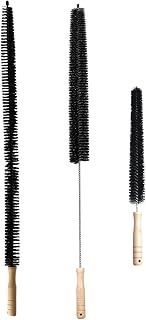 Dryer Vent Cleaner Lint Brush, 3 Pack Dryer Lint Brush Vent Trap Cleaner Long Flexible Refrigerator Coil Brush, Coil and Dryer Vent Brush, Auger Clothes Lint Trap Remover(16+28inch)