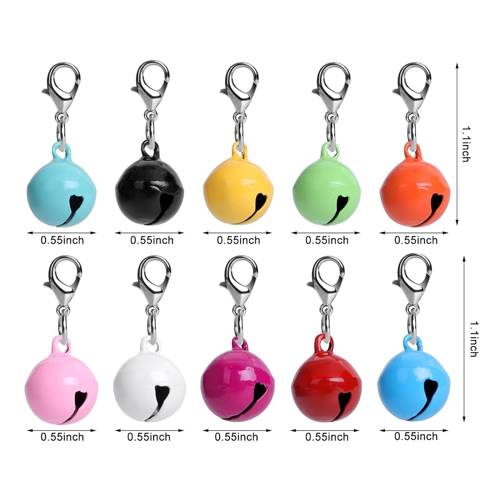 Outus 24 Sets Haustier-Glocken Für Halsband – Metall, Verchromt, 1,4 Cm, Für Katzen & Hunde