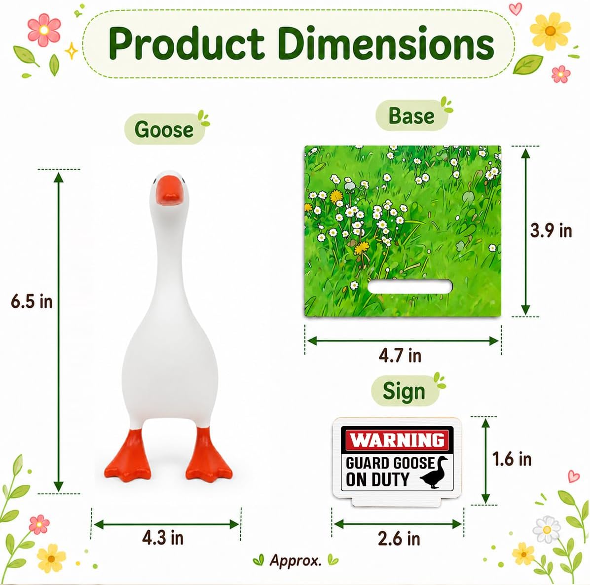 SUSZDOU Desk Goose-Magnetic Key Holder - Guard Goose ON Duty, FUUNY Desk Decor with Wooden Base for Home, Office, Entryway, Shelf, Table, Funny Housewarming Gifts